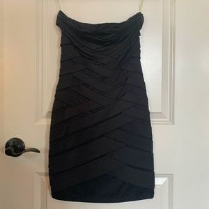 Strapless Bandage Look Bodycon Dress